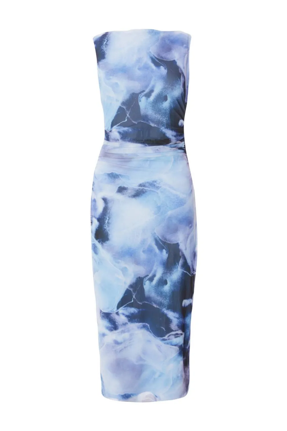 Petite Blue Printed Midaxi Dress