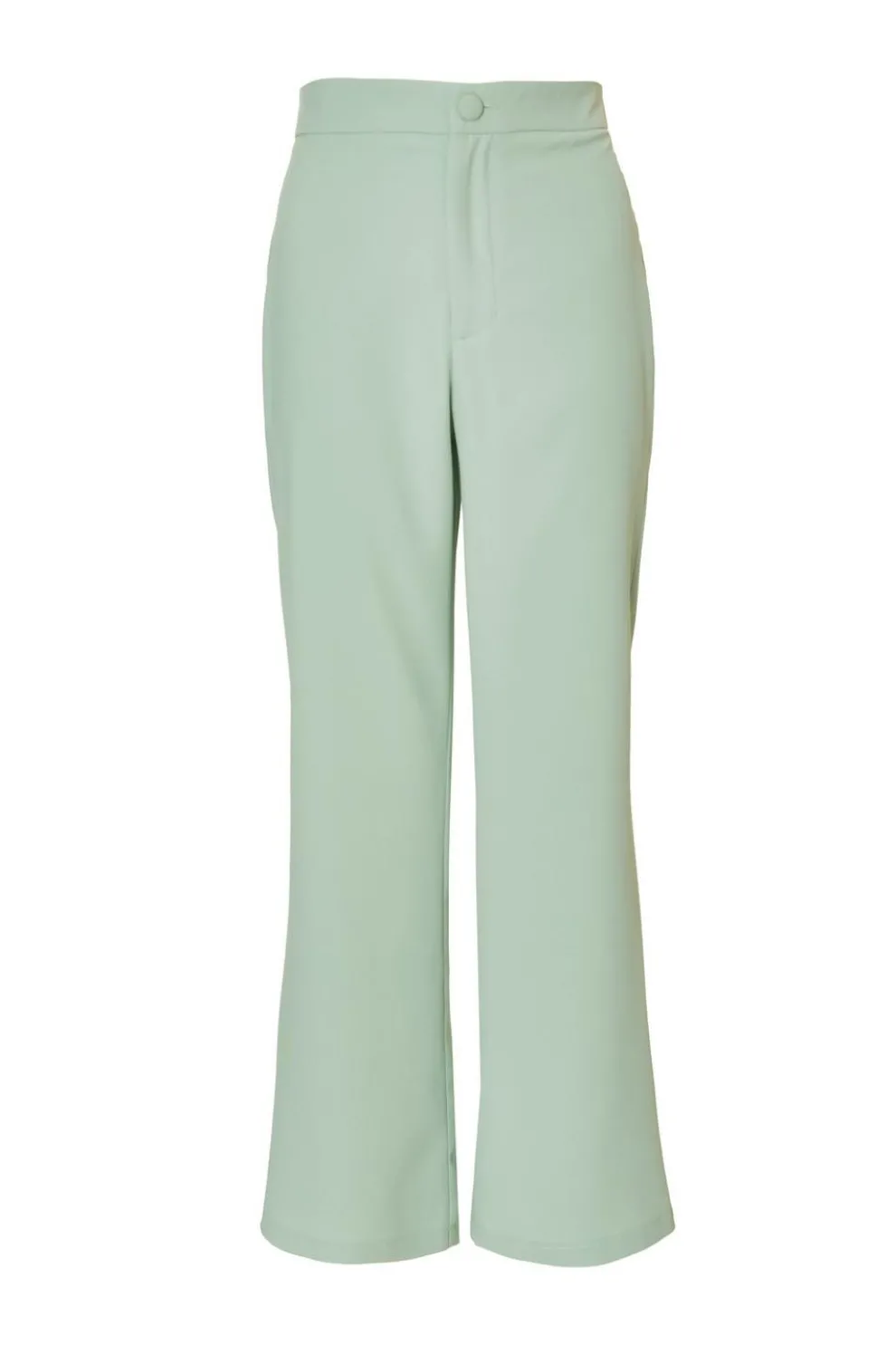 Petite Mint Flared Tailored Trousers