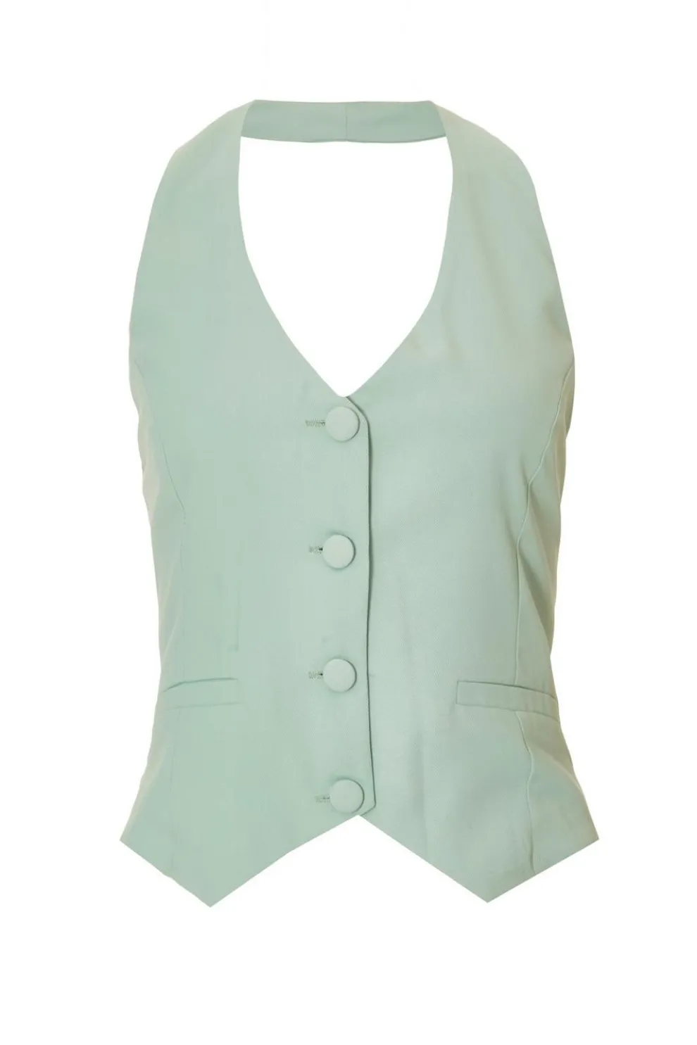 Petite Mint Tailored Waistcoat