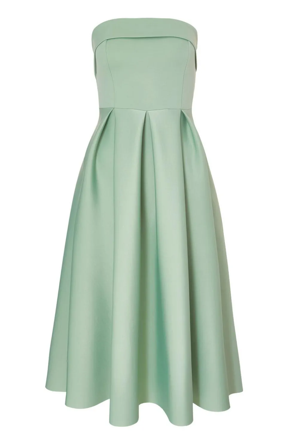 Petite Sage Bandeau Skater Dress