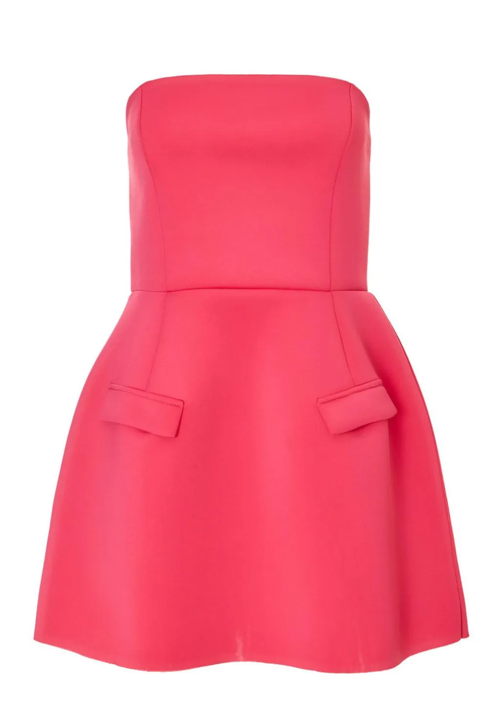 Pink Bandeau A-Line Mini Dress