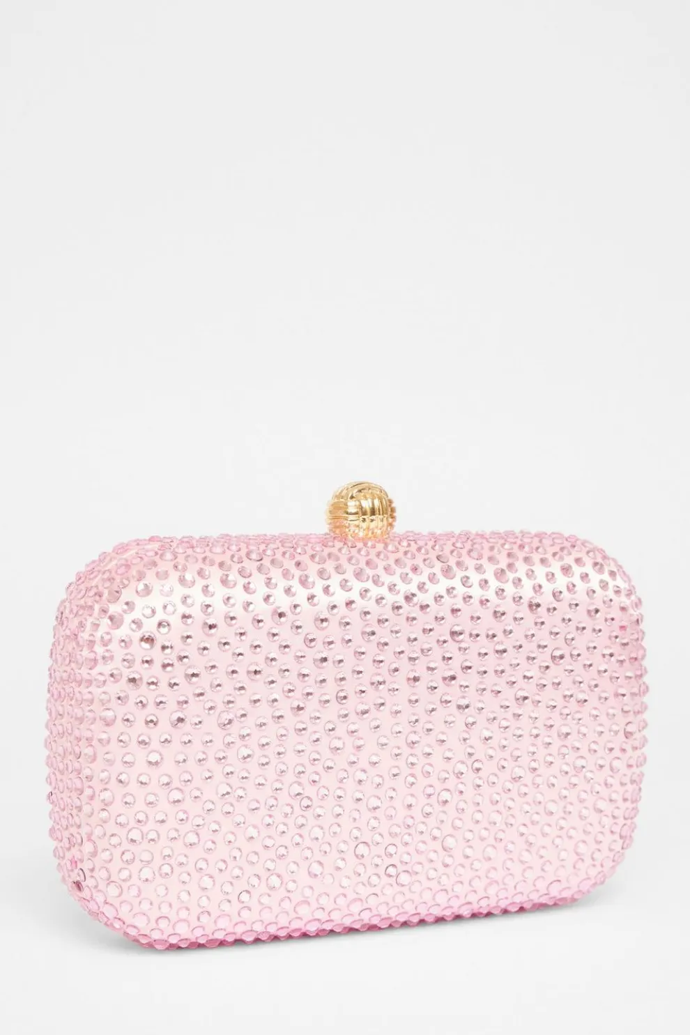 Pink Diamante Clip Box Bag