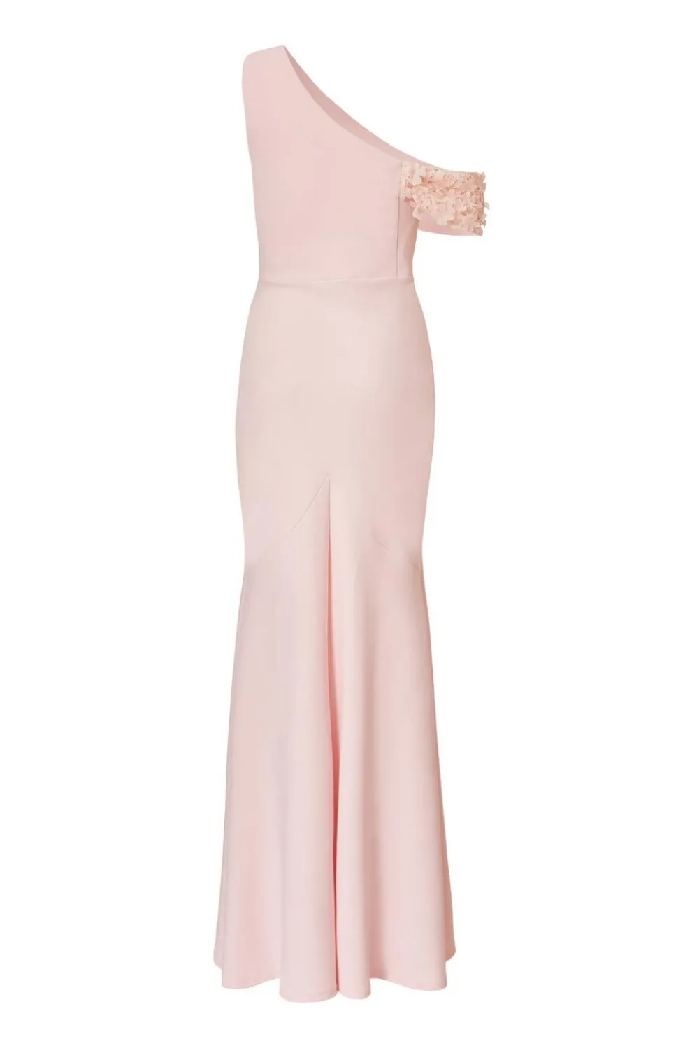 Pink Floral Drop Sleeve Maxi Dress