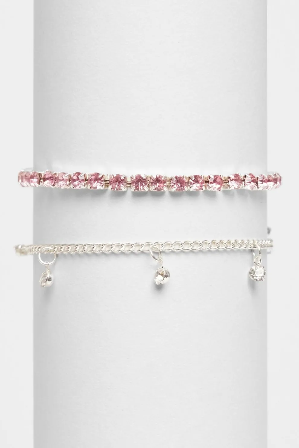 Pink Jewel Bracelet Set