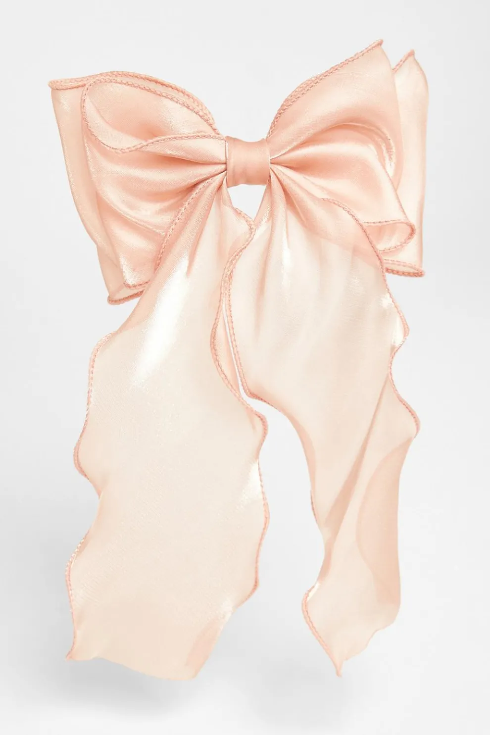 Pink Organza Hair Bow