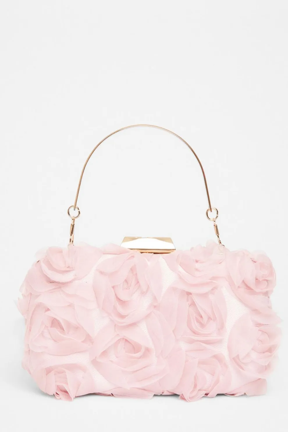 Pink Organza Rose Box Bag