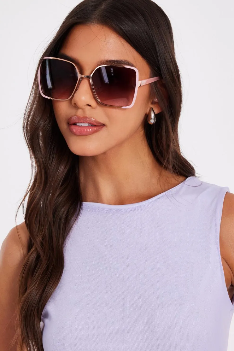 Pink Oversized Sunglasses