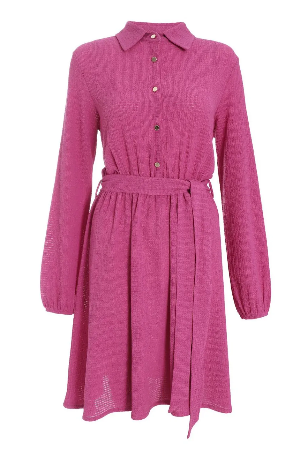 Pink Shirt Mini Dress