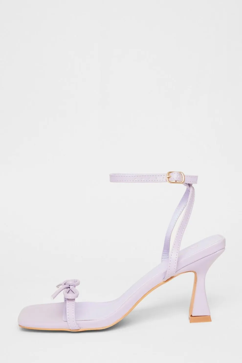 Purple Bow Detail Heels