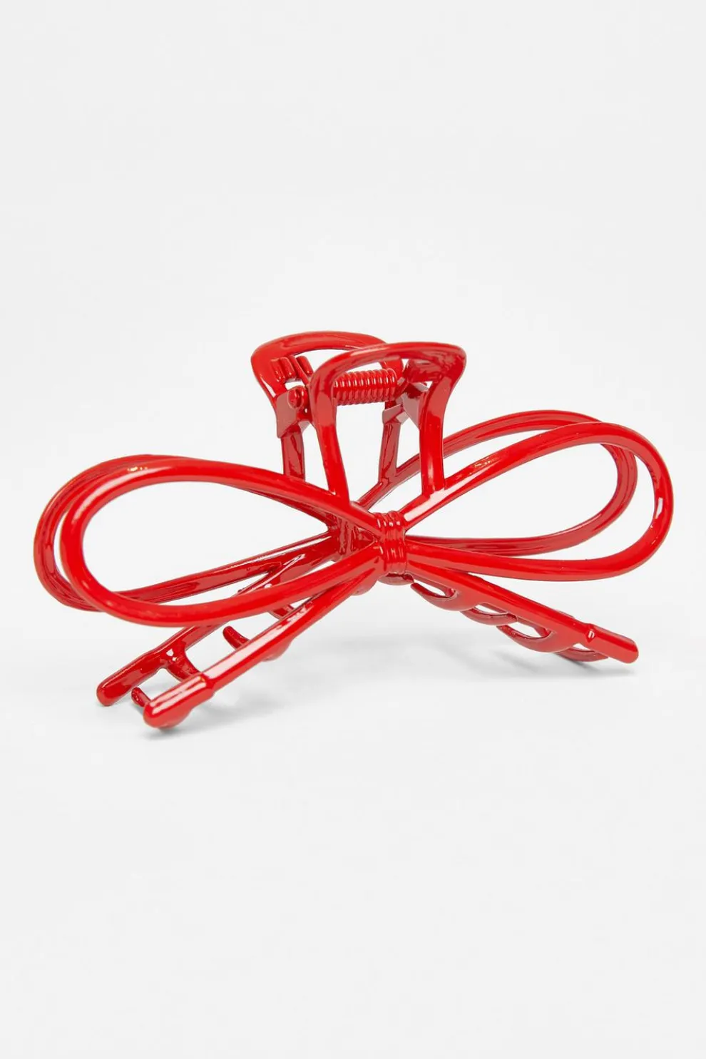 Red Bow Hair Claw