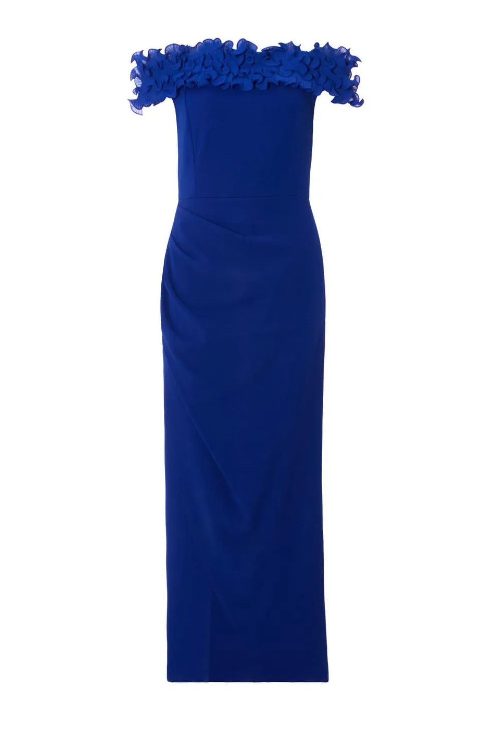 Royal Blue Ruffle Maxi Dress