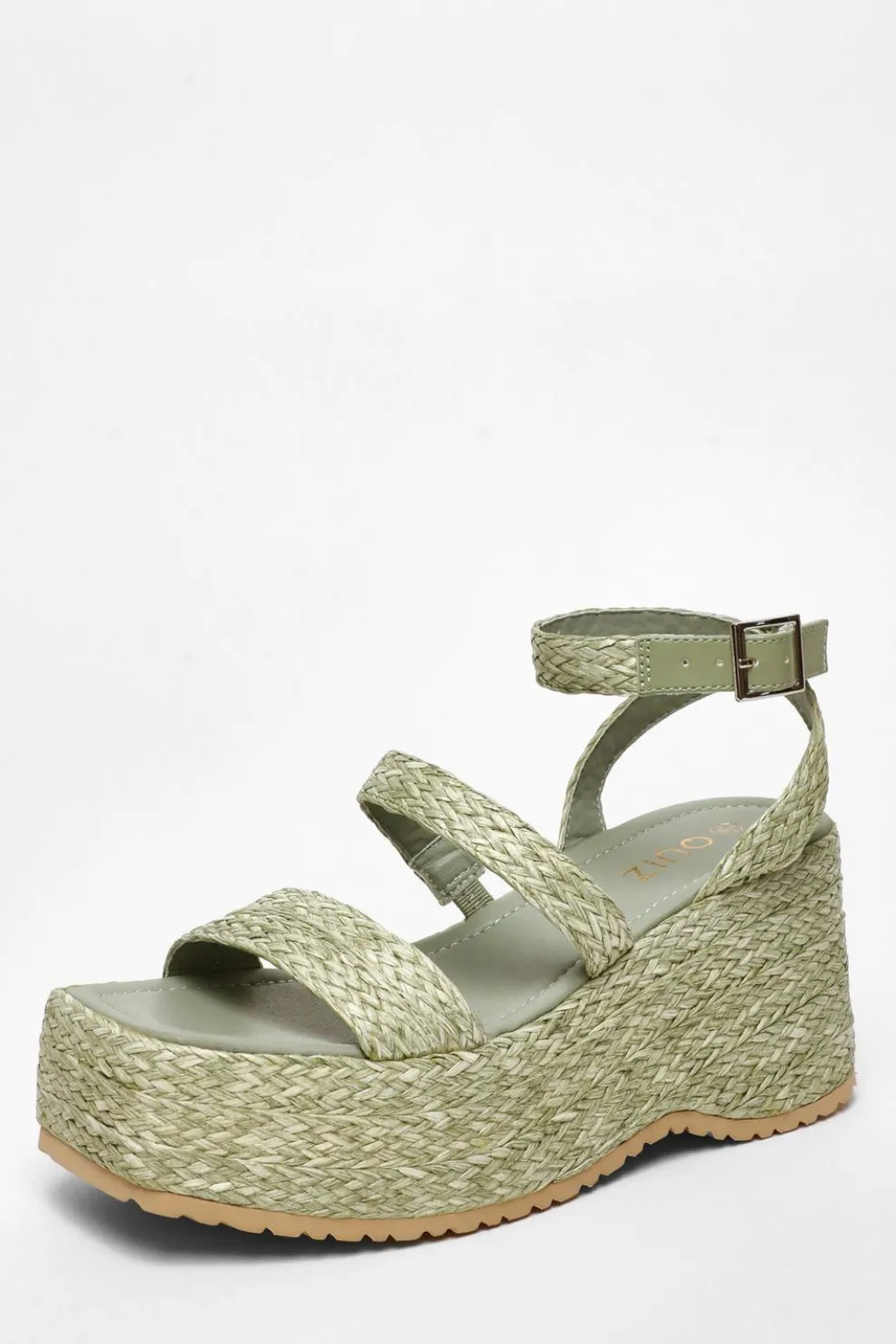 Sage Chunky Platform Wedges