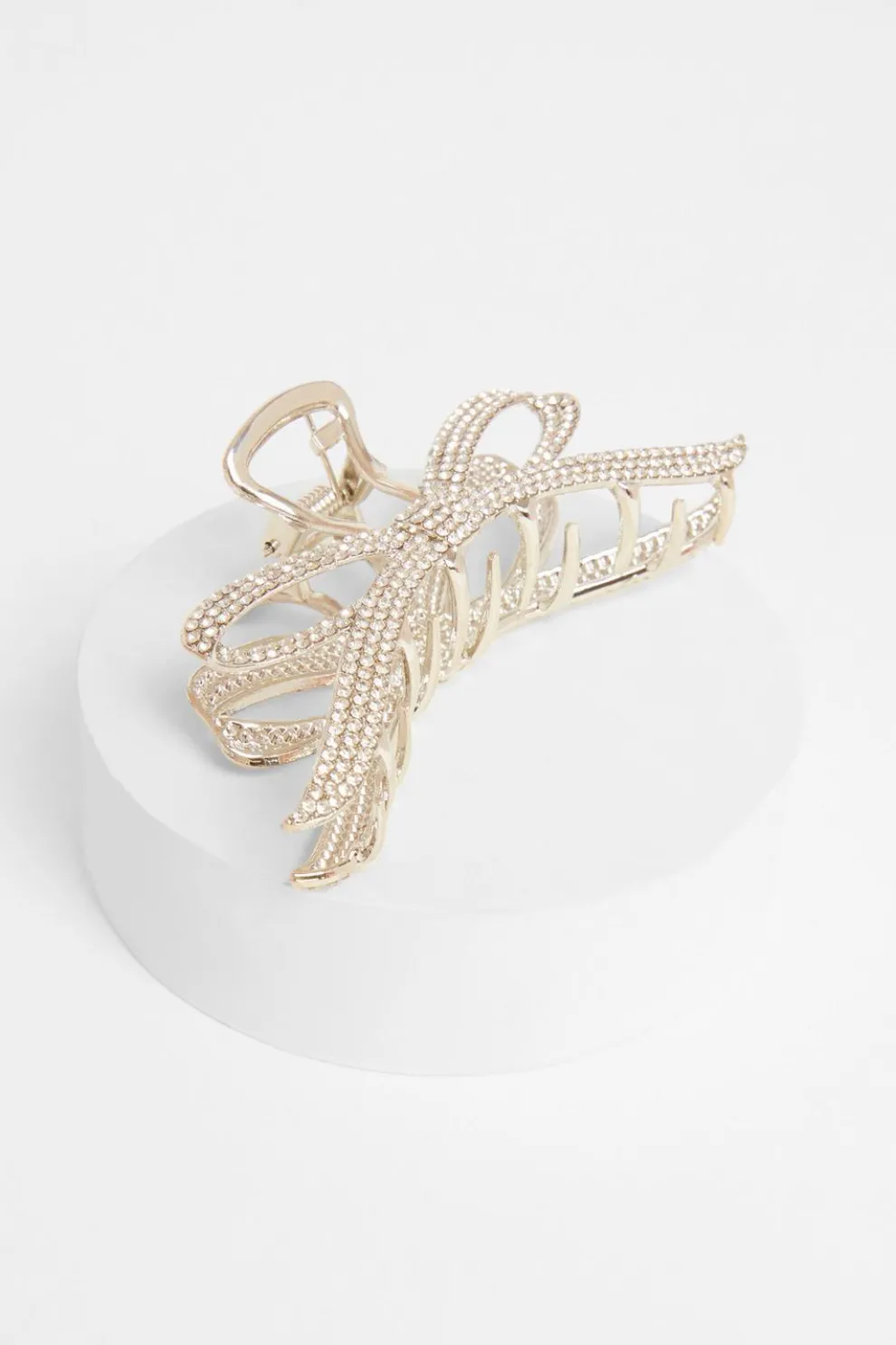 Silver Bow Hair Claw