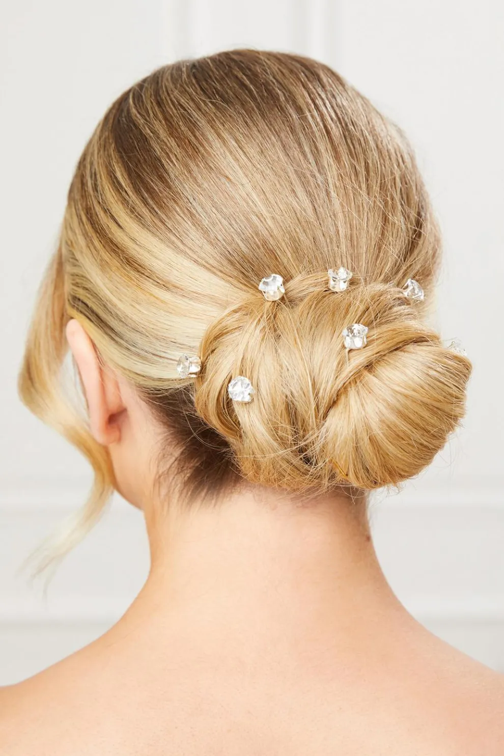 Silver Diamante Hair Pins