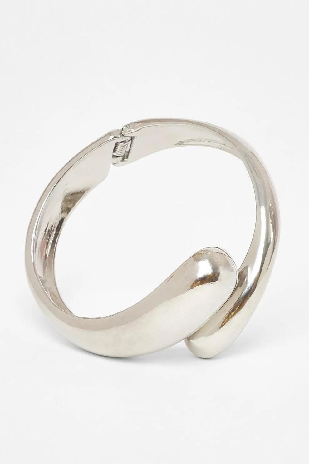 Silver Spiral Cuff Bracelet