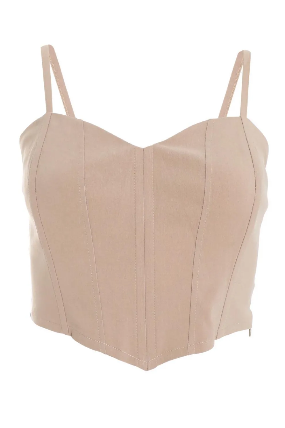 Stone Corset Cropped Top