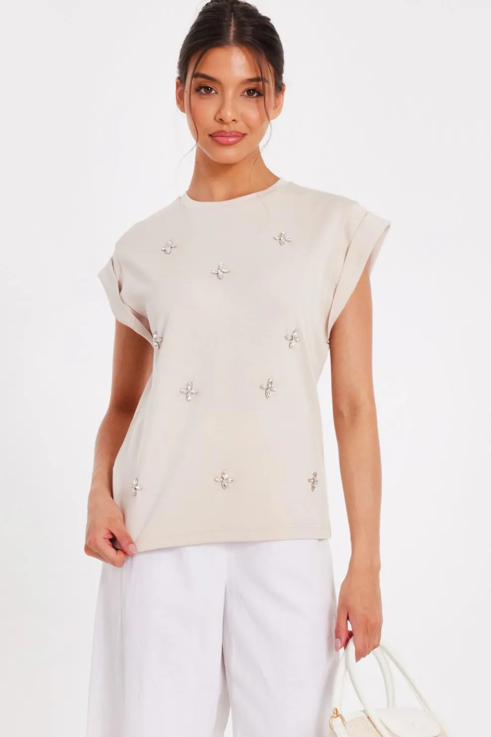 Stone Gem Detail Top