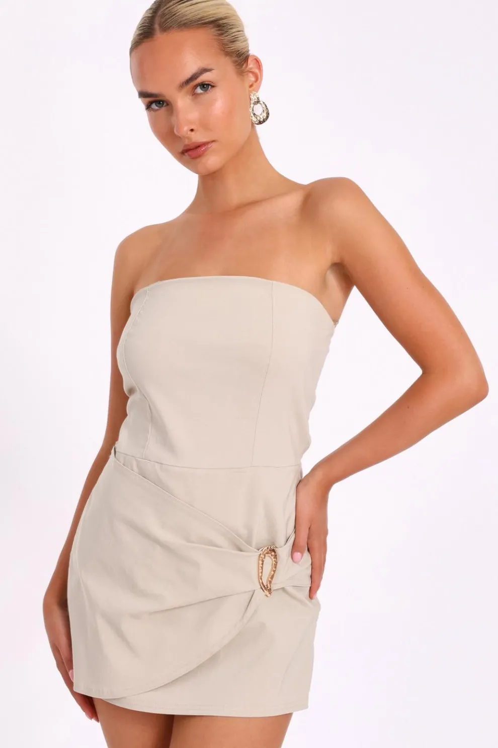 Stone Gold Buckle Playsuit