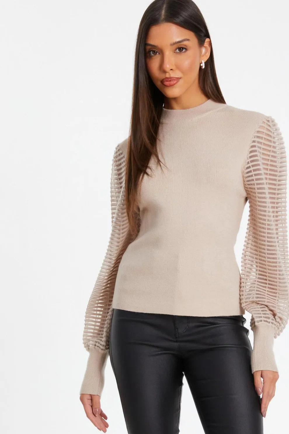 Stone High Neck Jumper
