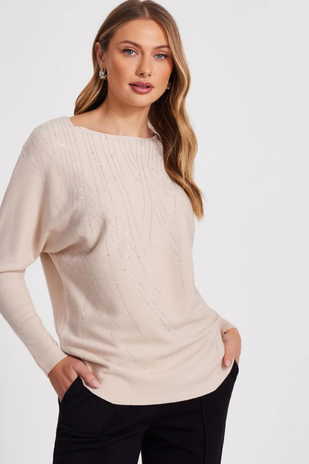 Stone Knit Diamante Jumper