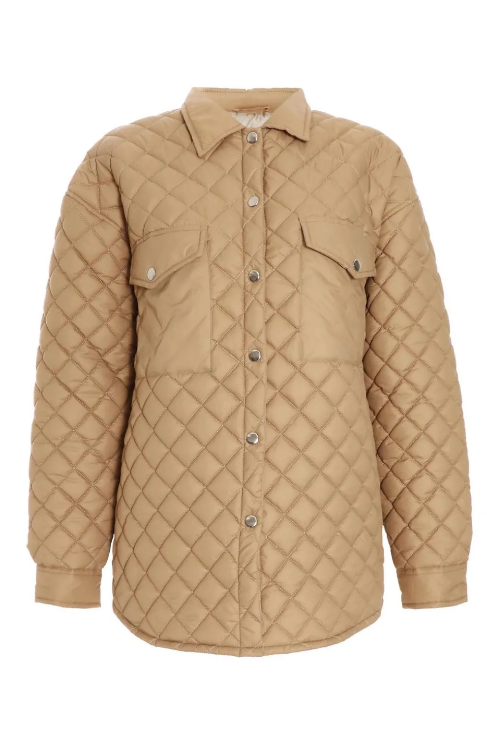 Stone Quilted Shacket