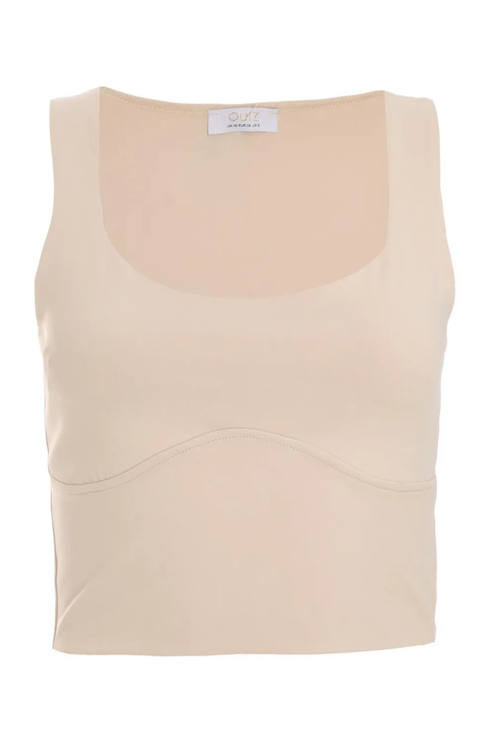 Stone Scoop Neck Crop Top