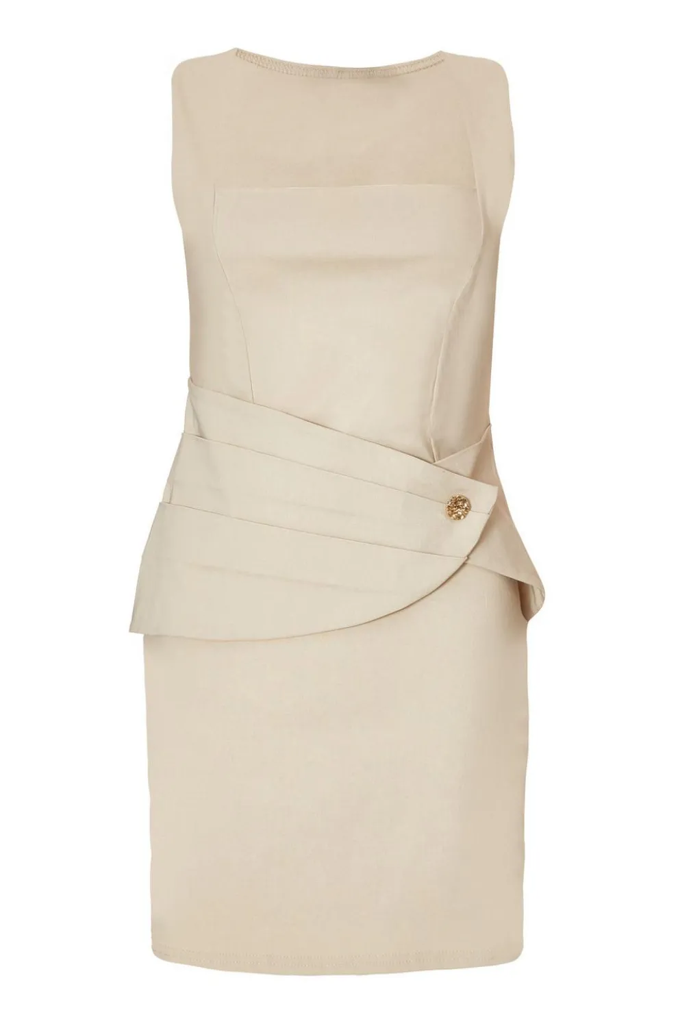 Stone Square Neck Mini Dress