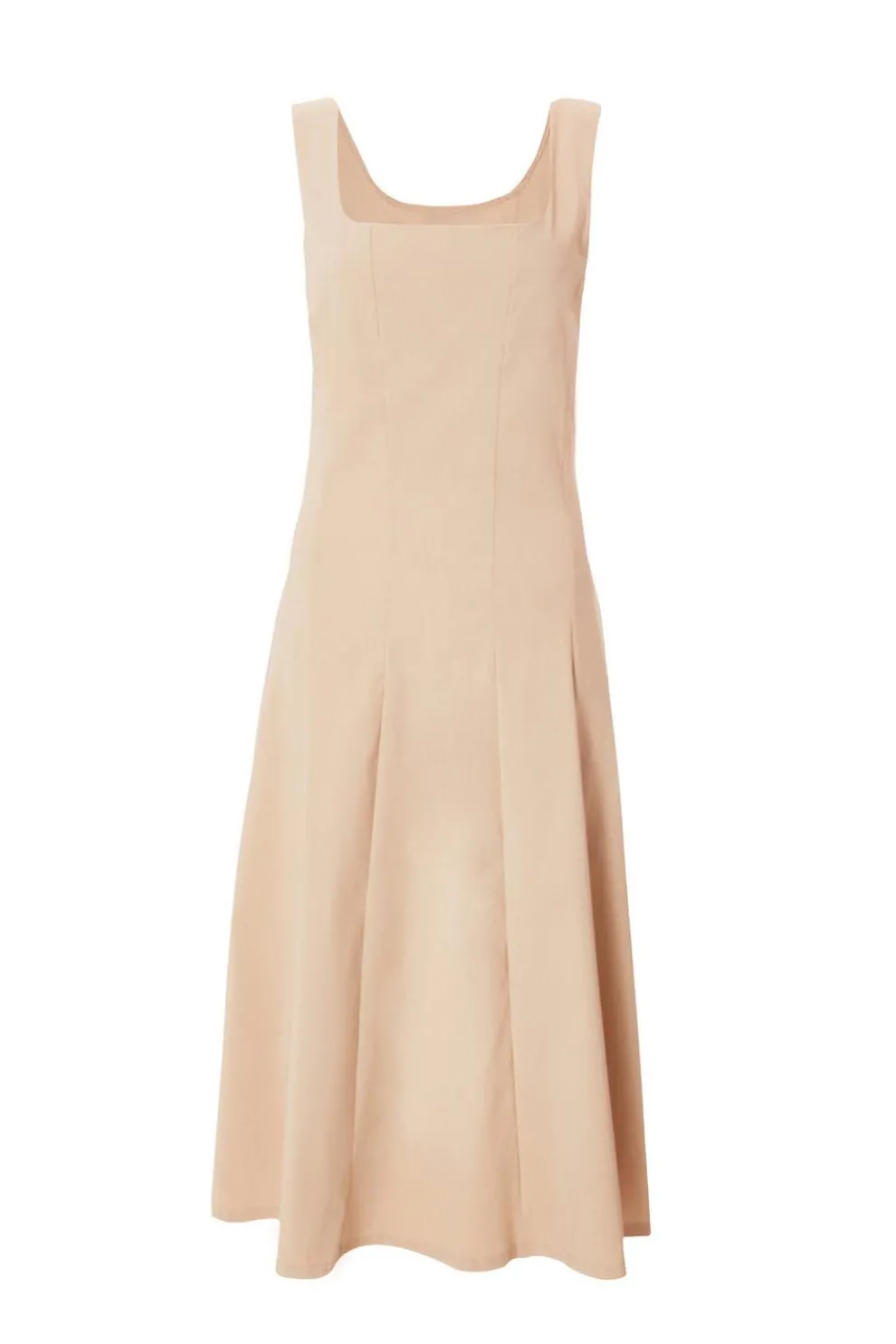 Stone Square Neck Midaxi Dress