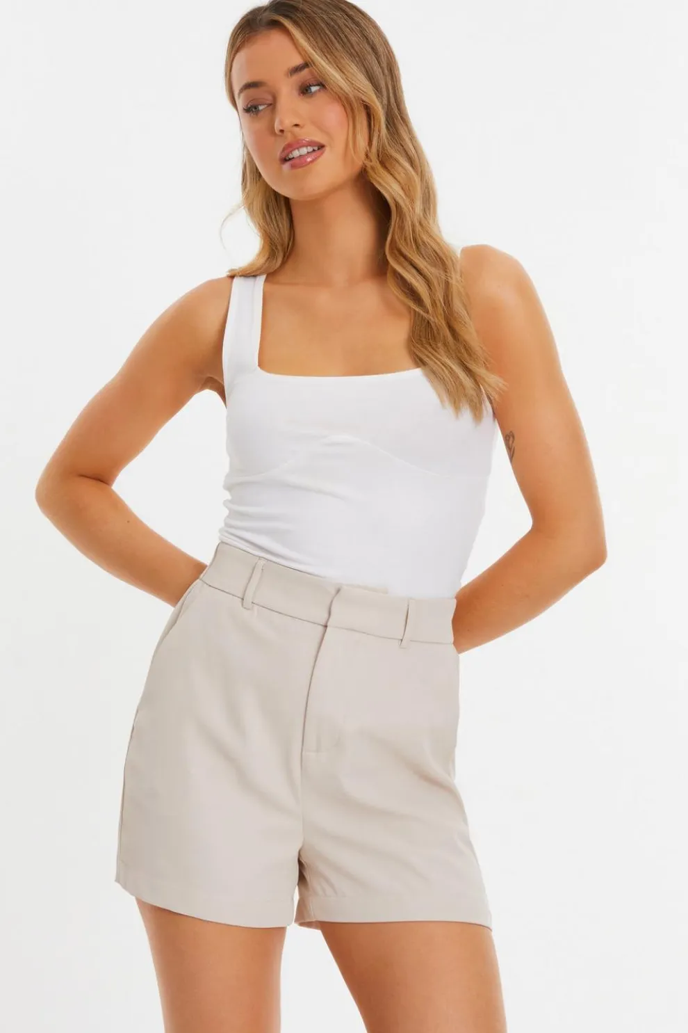 Stone Tailored Shorts