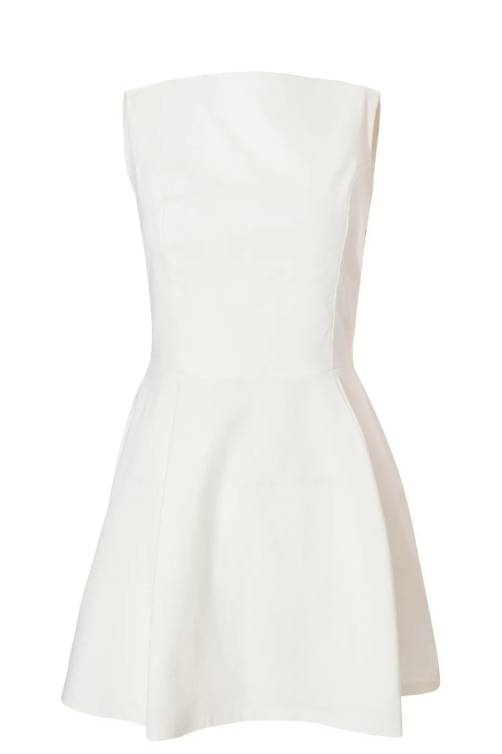 White Bow Back Mini Dress