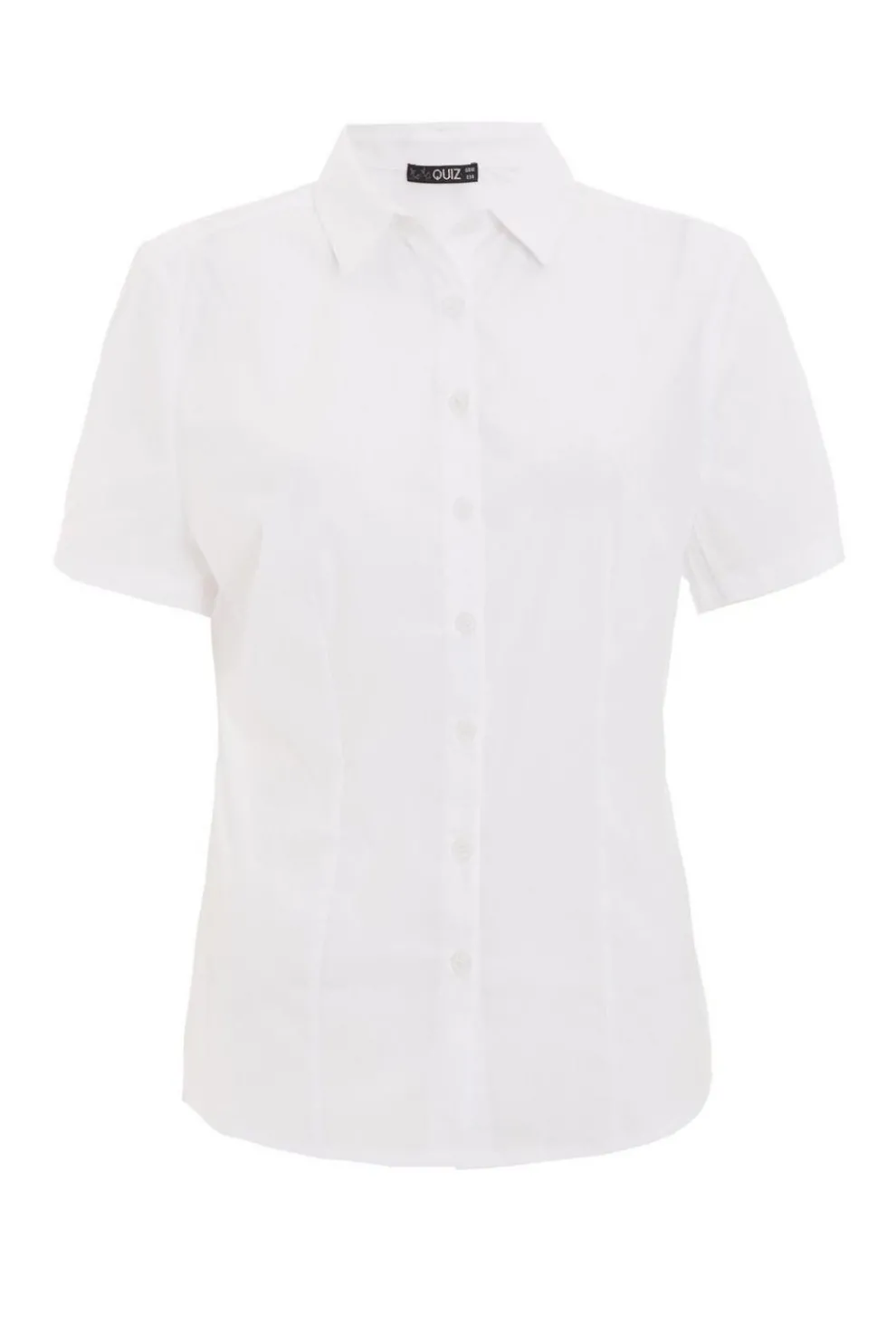 White Button Short Sleeve Shirt