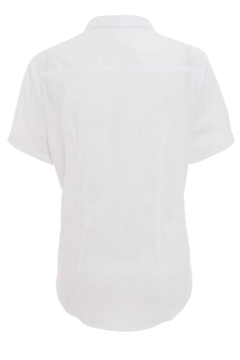 White Button Short Sleeve Shirt