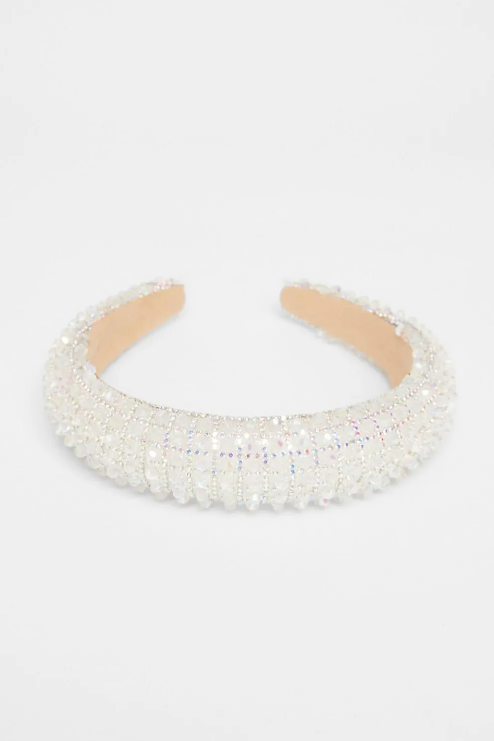 White Diamante Chunky Headband