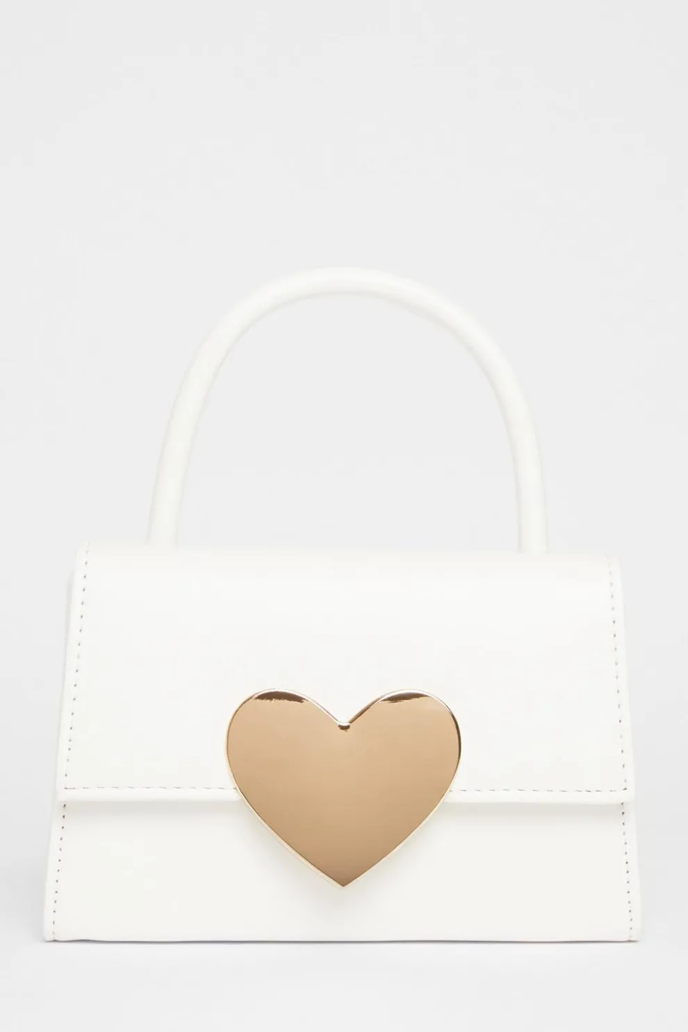 White Heart Detail Bag