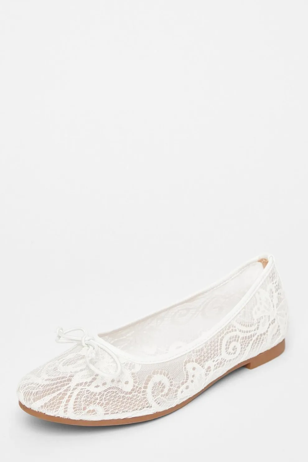 White Lace Pumps