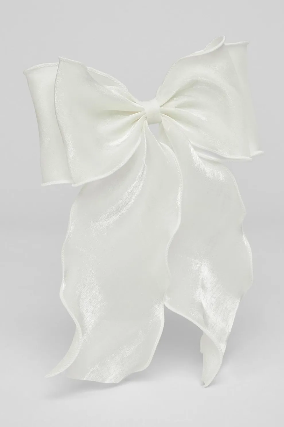 White Organza Hair Bow