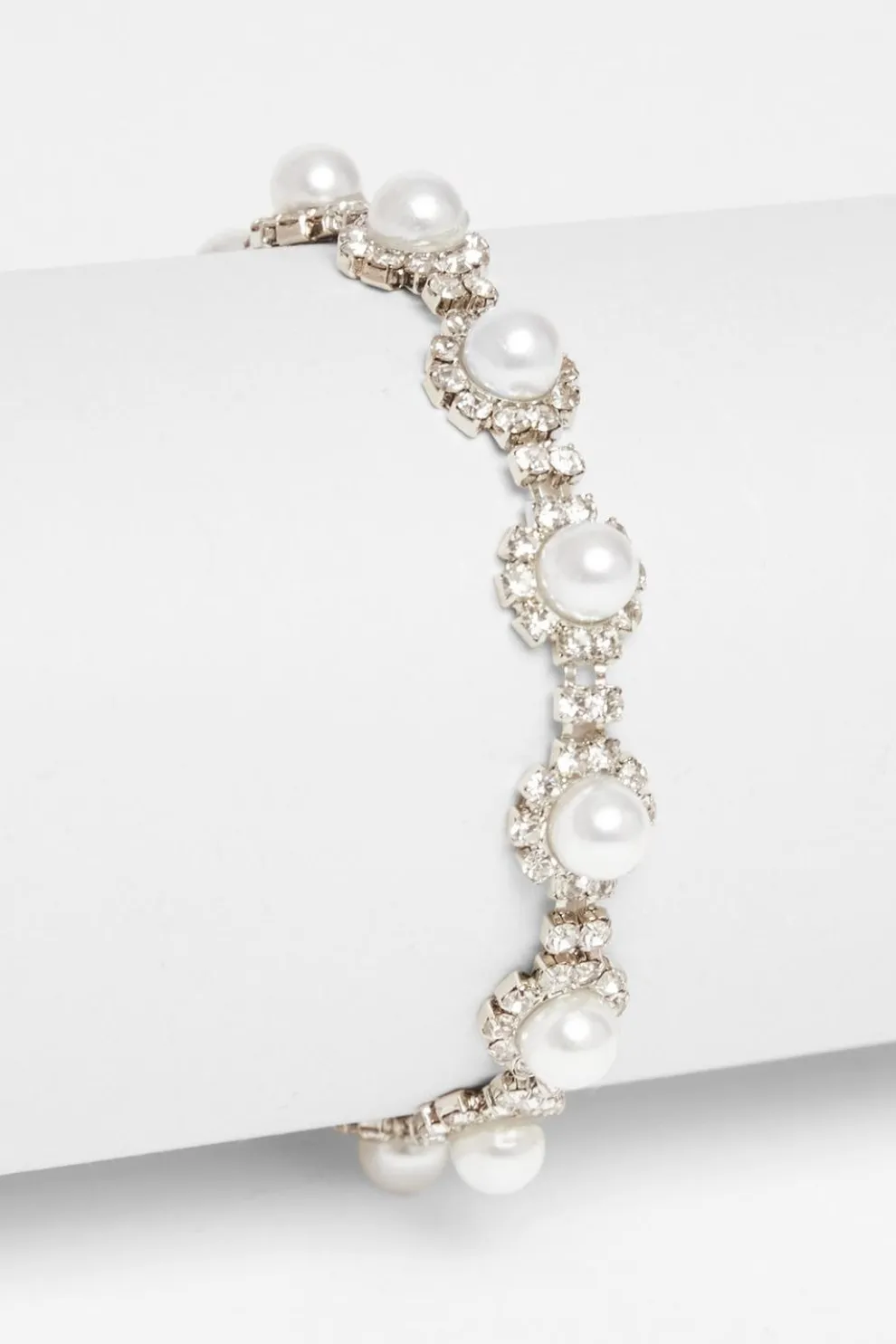 White Pearl Toggle Bracelet
