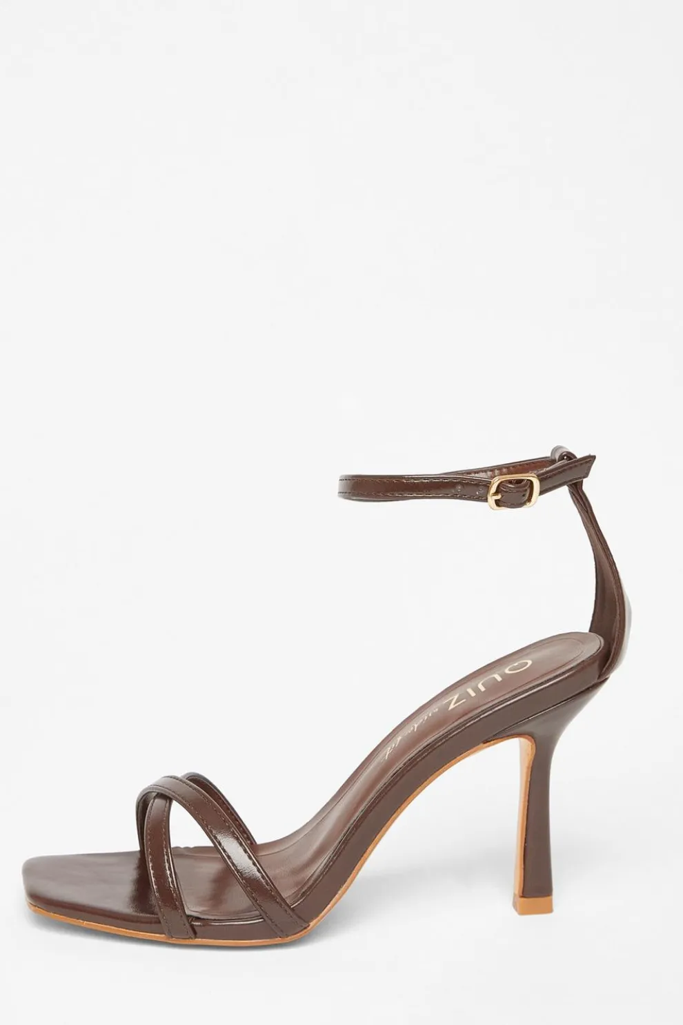 Wide Fit Brown Barely There Heels