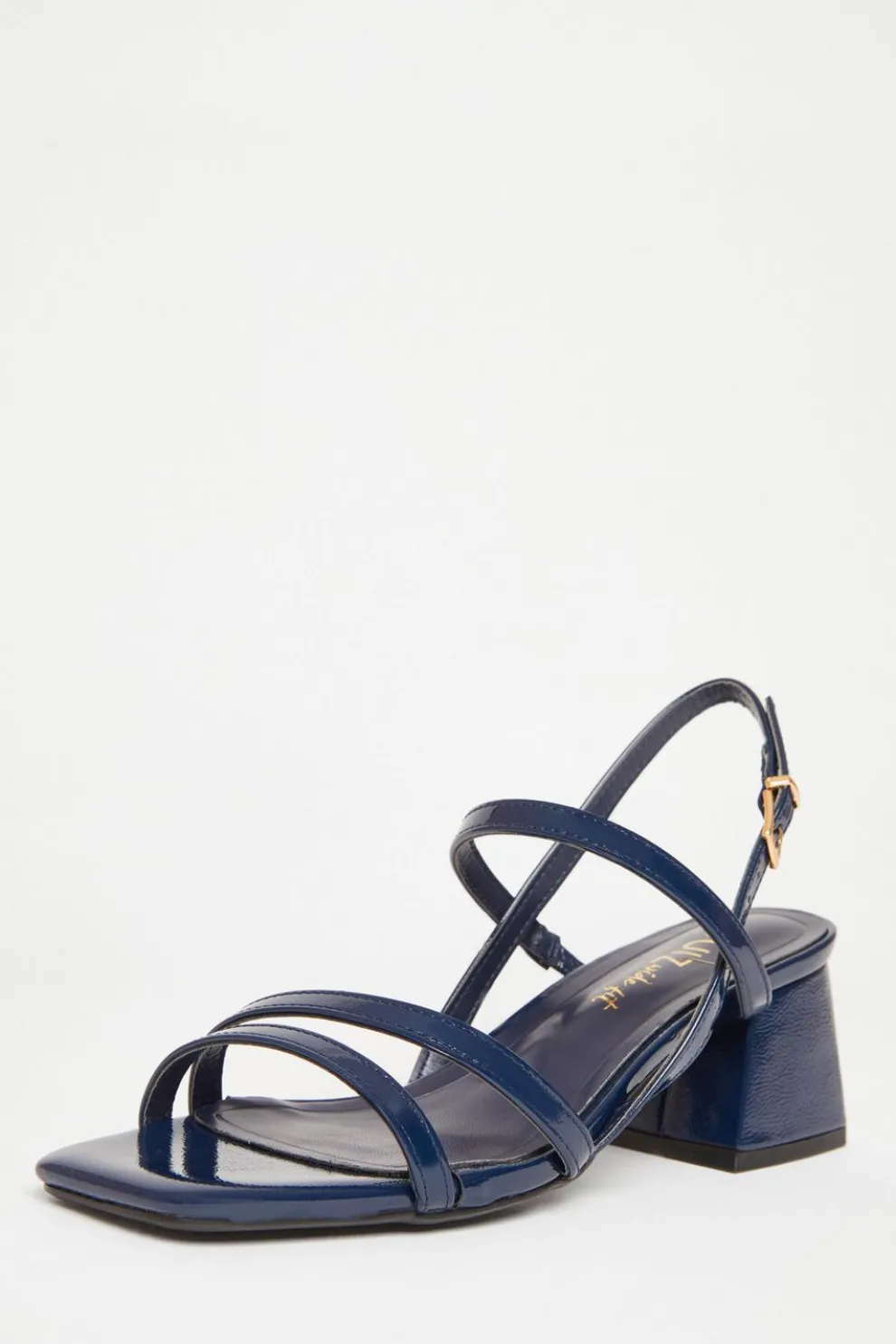 Wide Fit Navy Slingback Sandal