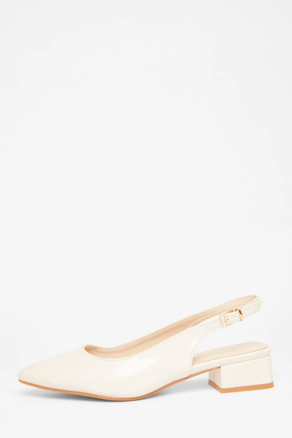 Wide Fit Nude Faux Leather Pumps