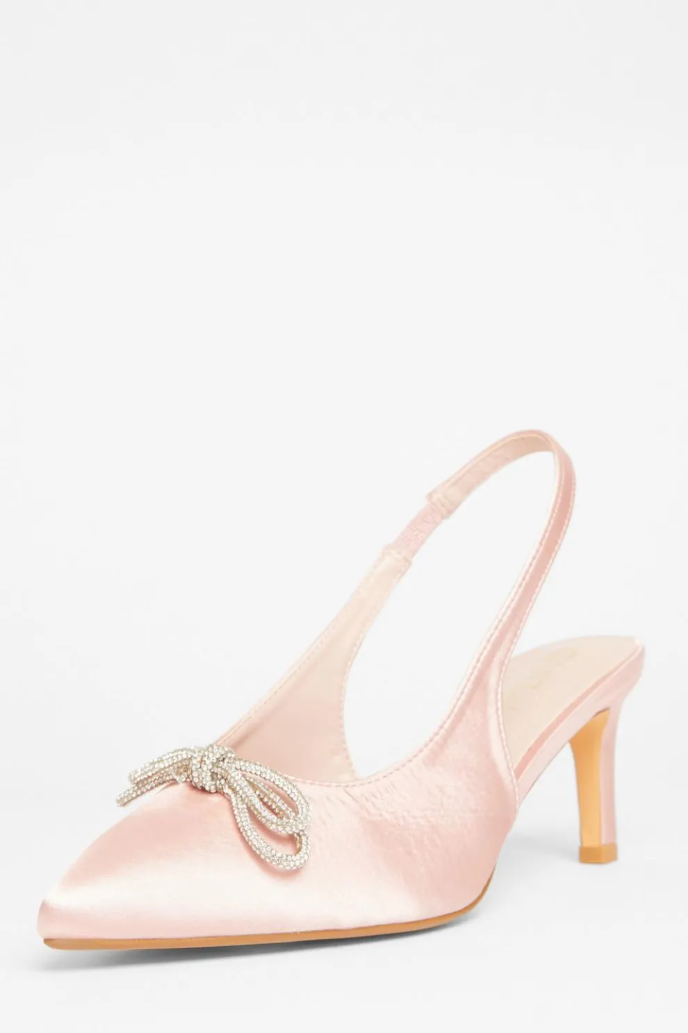Wide Fit Pink Sling Back Heels