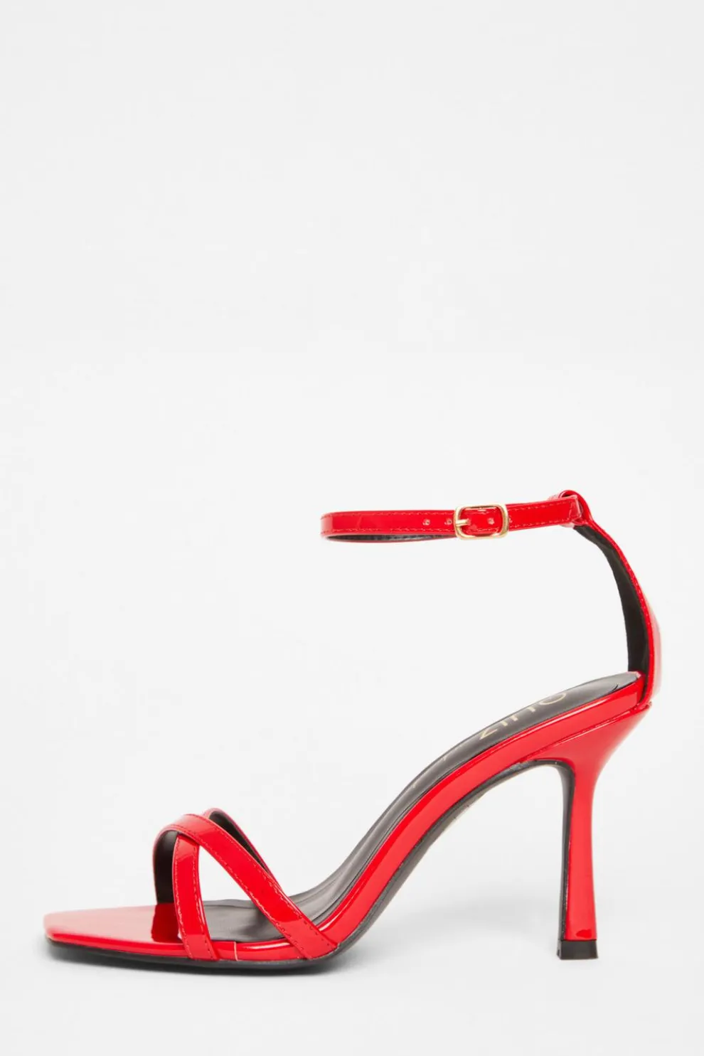 Wide Fit Red Barely There Heels