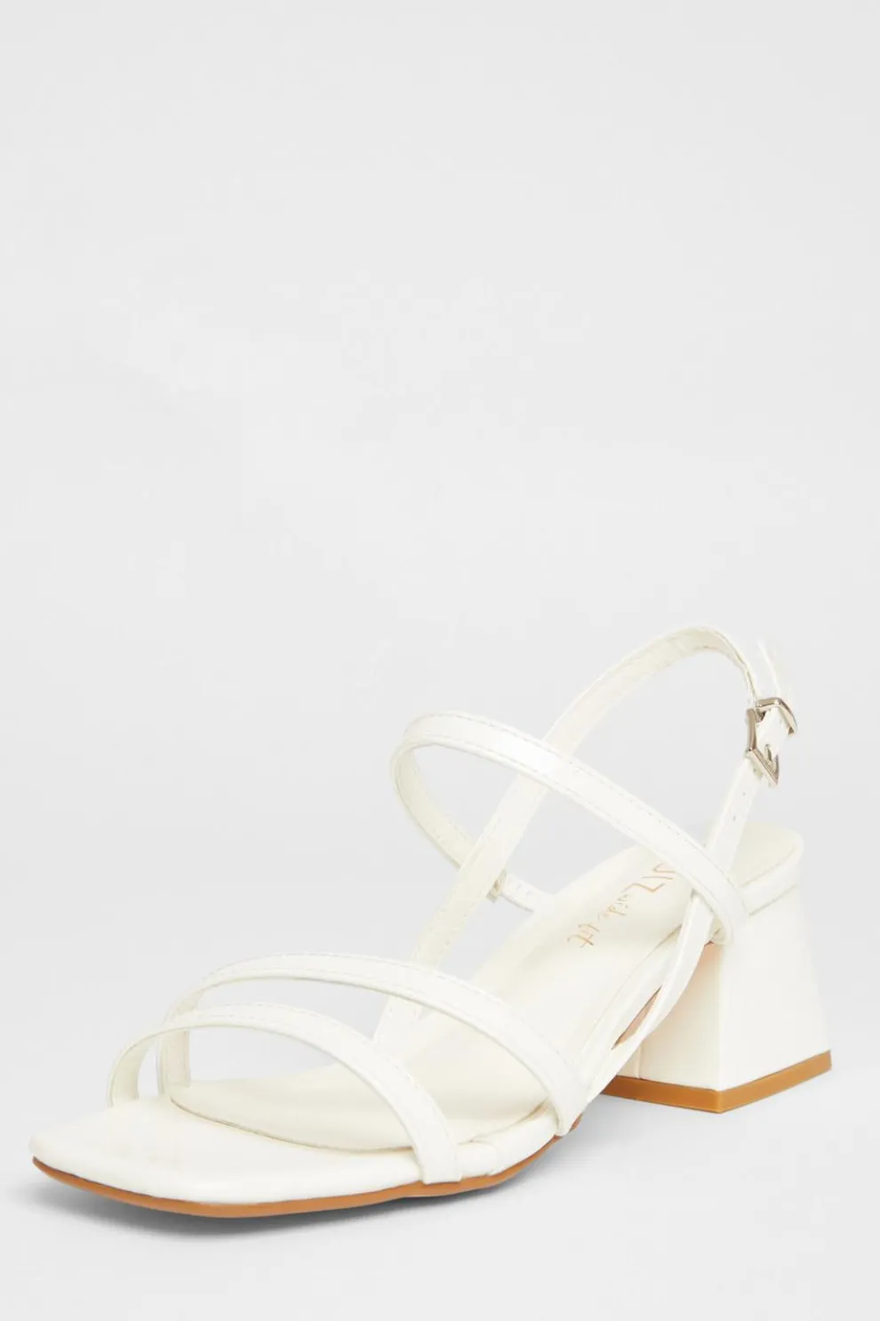 Wide Fit White Slingback Sandal