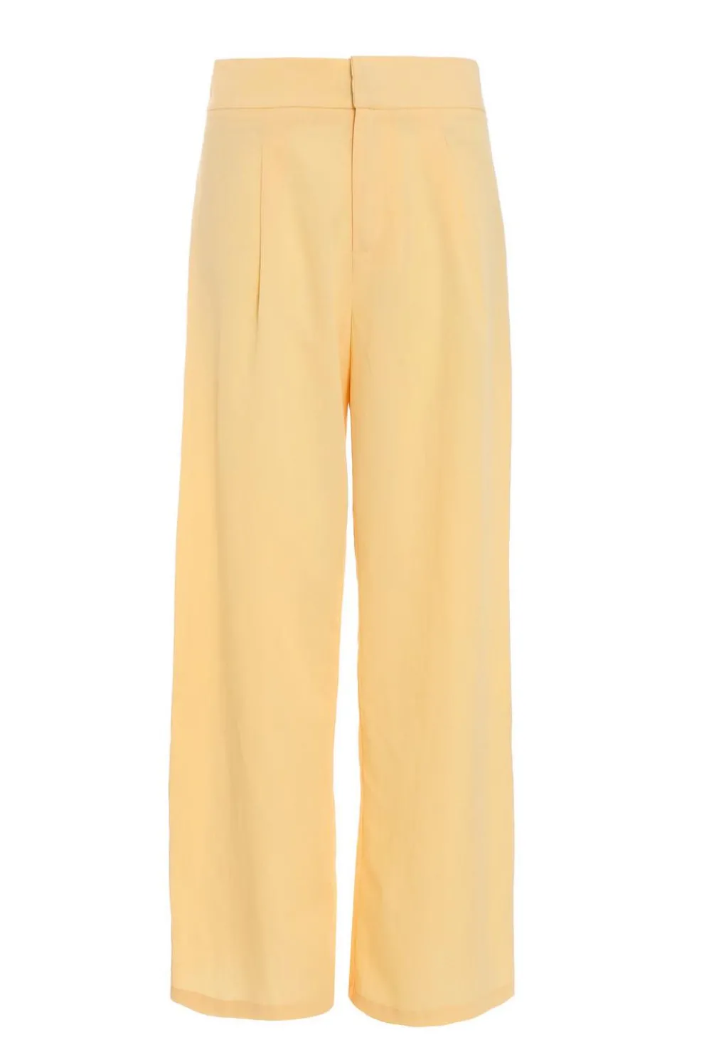 Yellow Linen Palazzo Trousers